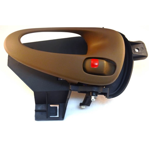 PT Auto Warehouse GM-2383B-RR - Inner Interior Inside Door Handle, Brown (Oak) - Passenger Side Rear Fits select: 1999-2005 PONTIAC GRAND AM