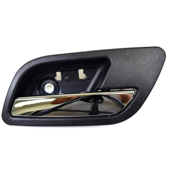 PT Auto Warehouse GM-2545MA-RR - Inside Inner Interior Door Handle, Black (Ebony) Housing with Chrome Lever - Passenger Side Rear Fits select: 2007-2014 CADILLAC ESCALADE
