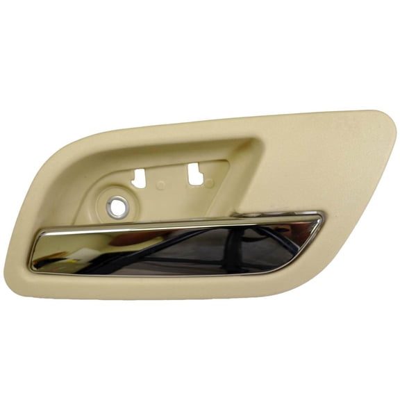 PT Auto Warehouse GM-2545ME-RR - Inside Inner Interior Door Handle, Beige (Cashmere) Housing with Chrome Lever - Passenger Side Rear Fits select: 2007-2014 CADILLAC ESCALADE