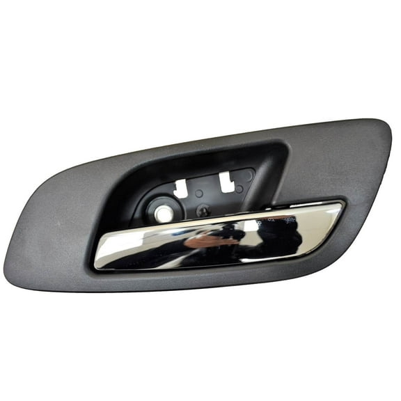 PT Auto Warehouse GM-2546MAFRK - Inner Interior Inside Door Handle, Black (Ebony) Housing with Chrome Lever - without Hole, Passenger Side Front Fits select: 2007-2014 CHEVROLET TAHOE