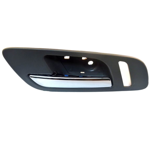 PT Auto Warehouse GM-2546MGFL3 - Inner Interior Inside Door Handle, Gray (Titanium) Housing with Chrome Lever - with Heated Seat Hole Only, Driver Side Front Fits select: 2007-2014 CHEVROLET TAHOE