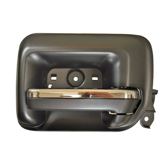 PT Auto Warehouse GM-2549MA-RR - Interior Inner Inside Door Handle, Black Housing, Black with Chrome Insert Lever - Passenger Side Rear Fits select: 2014-2019 CHEVROLET SILVERADO