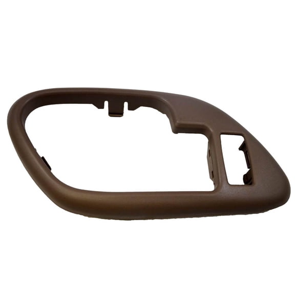 PT Auto Warehouse GM-2576B-3LH - Inner Interior Inside Door Handle Bezel/Trim, Brown - with Lock Hole, Driver Side Fits select: 1995-2000 CHEVROLET GMT-400, 1995-2000 CHEVROLET TAHOE