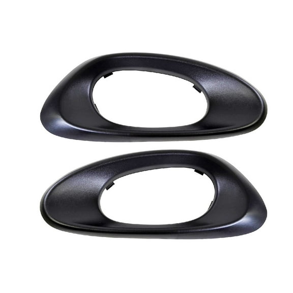 PT Auto Warehouse GM-2721A-2FP2 - Inner Interior Inside Door Handle Trim, Black - without Memory Seat Hole, Front Left/Right Pair Fits select: 2002-2009 CHEVROLET TRAILBLAZER