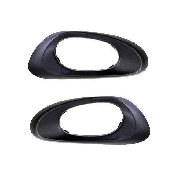 PT Auto Warehouse GM-2721A-2RP - Inner Interior Inside Door Handle Trim, Black - Rear Left/Right Pair Fits select: 2002-2009 CHEVROLET TRAILBLAZER
