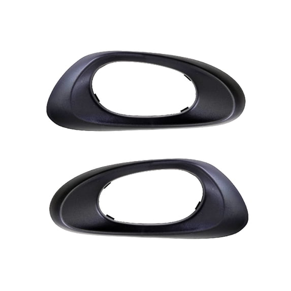 PT Auto Warehouse GM-2721A-2RP - Inner Interior Inside Door Handle Trim, Black - Rear Left/Right Pair Fits select: 2002-2009 CHEVROLET TRAILBLAZER