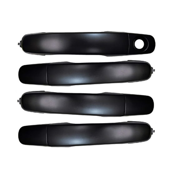 PT Auto Warehouse GM-3378P-QPK - Outer Exterior Outside Door Handle, Primed Black - without Keyhole (Front Right), Front/Rear Left/Right, Set of 4 Fits select: 2010-2017 CHEVROLET EQUINOX