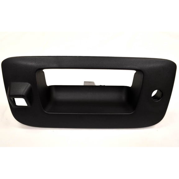PT Auto Warehouse GM-3547A-BZC - Tailgate Handle Bezel/Trim, Textured Black - with Camera Hole, with Keyhole Fits select: 2007-2014 CHEVROLET SILVERADO, 2008-2014 GMC SIERRA