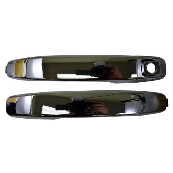 PT Auto Warehouse GM-3566M-FPK - Outer Exterior Outside Door Handle, Chrome - without Keyhole (Front Right), Front Left/Right Pair Fits select: 2015-2019 CHEVROLET COLORADO, 2015-2019 GMC CANYON