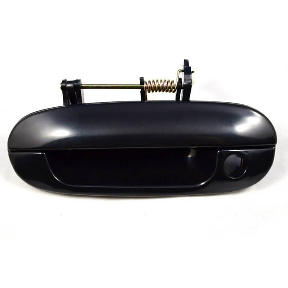 PT Auto Warehouse GM-3721S-FL - Outer Exterior Outside Door Handle, Smooth Black - Driver Side Front Fits select: 2002-2009 CHEVROLET TRAILBLAZER, 2002-2009 GMC ENVOY