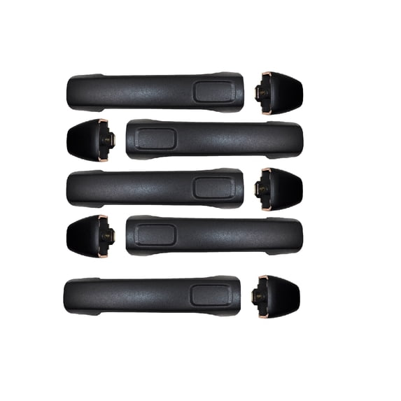 PT Auto Warehouse GM-3953G-QPTG - Outer Exterior Outside Door/Tailgate Handle, Textured Gray - Front/Rear Left/Right, Set of 5