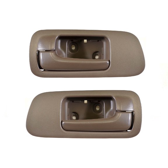 PT Auto Warehouse HO-2223B2-FPKK - Inner Interior Inside Door Handle, Ivory, 2-Door Coupe - without Lock Hole, Front Left/Right Pair Fits select: 2003-2005 HONDA CIVIC