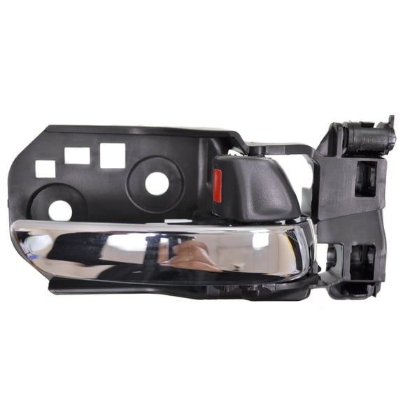 PT Auto Warehouse HO-2310MA-FR - Interior Inner Inside Door Handle, Chrome Lever with Black Knob - Front Right Passenger Side Fits select: 2016-2019 HONDA PILOT, 2017-2019 HONDA RIDGELINE