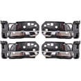 thumbnail image 1 of PT Auto Warehouse HO-2310MA-QP - Interior Inner Inside Door Handle, Chrome Lever with Black Knob - Front/Rear Left/Right, Set of 4, 1 of 2