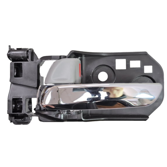 PT Auto Warehouse HO-2310MG-FL - Interior Inner Inside Door Handle, Chrome Lever with Gray Knob - Front Left Driver Side Fits select: 2016-2019 HONDA PILOT, 2017-2019 HONDA RIDGELINE