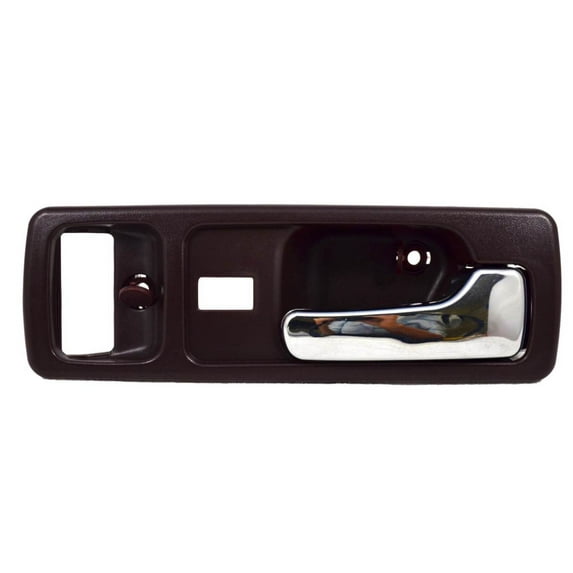 PT Auto Warehouse HO-2380MB-FR - Inner Interior Inside Door Handle, Burgundy Red Housing with Chrome Lever - 2-Door Coupe, with Power Lock Hole, Passenger Side Fits select: 1990-1993 HONDA ACCORD