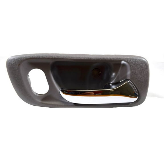 PT Auto Warehouse HO-2580MG-FR - Inner Interior Inside Door Handle, Gray Housing with Chrome Lever - 4-Door Sedan, with Power Lock Hole, Passenger Side Front Fits select: 1998-2002 HONDA ACCORD