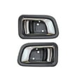 thumbnail image 1 of PT Auto Warehouse HO-2701MF-RP - Interior Inner Inside Door Handle, Chrome Lever with Fern (Dark Gray) Housing - Rear Left/Right Pair Fits select: 2003-2008 HONDA PILOT, 1 of 2