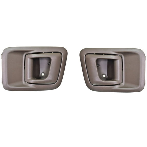 PT Auto Warehouse HO-2801B-RP - Interior Inner Inside Door Handle, Warm Gray (Brown) - Rear Left/Right Pair Fits select: 2006-2014 HONDA RIDGELINE