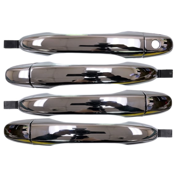 PT Auto Warehouse HO-3249M-QPK - Exterior Outer Outside Door Handle, Chrome, without RFID Smart Key - Front/Rear Left/Right, Set of 4