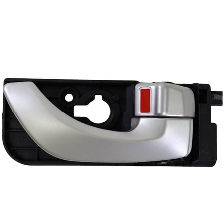 PT Auto Warehouse HY-2307P-RR - Inner Interior Inside Door Handle, Painted Silver - Passenger Side Rear Fits select: 2006-2008 HYUNDAI SONATA