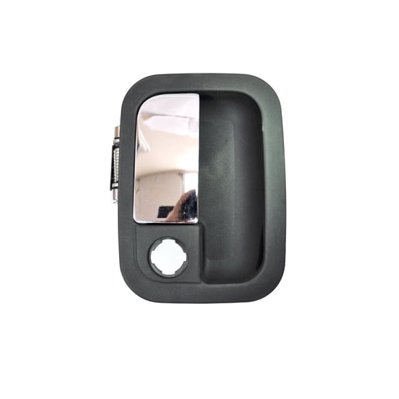 PT Auto Warehouse KN-3001MA-FR - Exterior Outside Door Handle, Chrome Lever with Textured Black Housing - with Daylight Door, Front Right Passenger Side For Kenworth