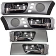 thumbnail image 1 of PT Auto Warehouse LX-2240MG-QP22 - Interior Inner Inside Door Handle, Chrome Lever with Gray Housing - Front/Rear Left/Right, Set of 4 Fits select: 2002-2006 LEXUS ES, 1 of 3