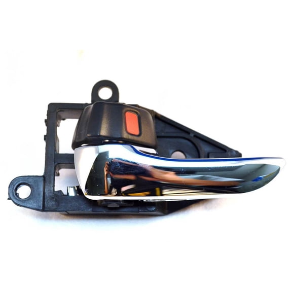 PT Auto Warehouse LX-2604MA-LH - Inner Interior Inside Door Handle, Chrome Lever with Black Knob - Driver Side Fits select: 2000-2005 TOYOTA CELICA, 1998-2005 LEXUS GS