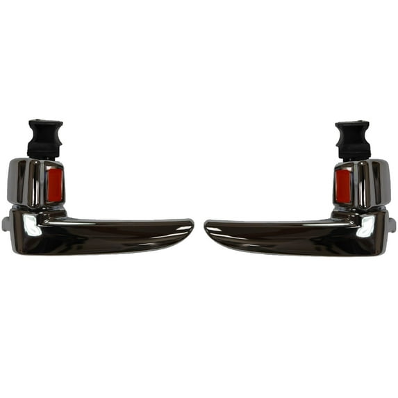 PT Auto Warehouse MA-2303M-DP - Inner Interior Inside Door Handle, Chrome - Left/Right Pair Fits select: 2004-2009 MAZDA 3, 2003-2008 MAZDA 6