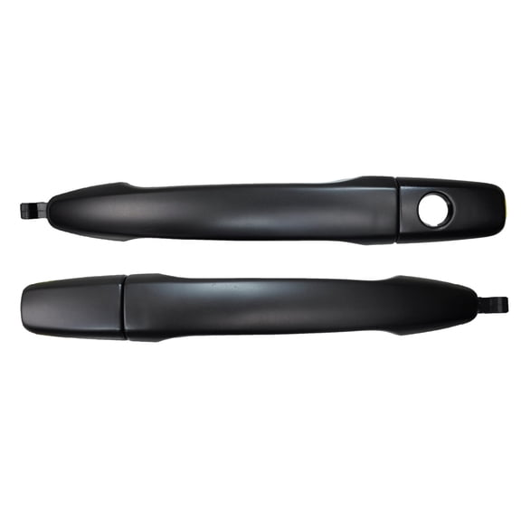 PT Auto Warehouse MI-3252P-FPK - Outer Exterior Outside Door Handle, Primed Black - Front Left/Right Pair Fits select: 2011-2016 MITSUBISHI OUTLANDER SPORT, 2014-2016 MITSUBISHI OUTLANDER