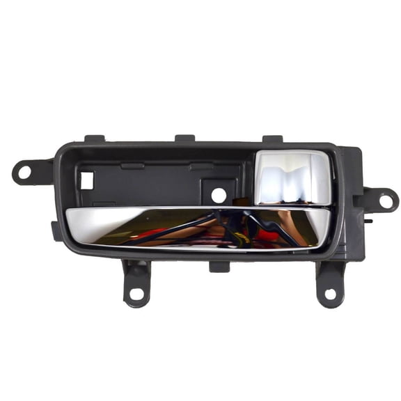 PT Auto Warehouse NI-2120MG-RH - Inner Interior Inside Door Handle, Gray (Frost) Housing with Chrome Lever - Passenger Side