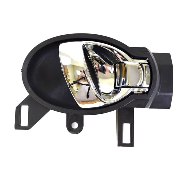 PT Auto Warehouse NI-2141MA-RH - Inner Interior Inside Door Handle, Black Housing with Chrome Lever - Passenger Side Fits select: 2009-2012 NISSAN VERSA S/SL, 2013-2014 NISSAN VERSA S/S PLUS/SV/SL