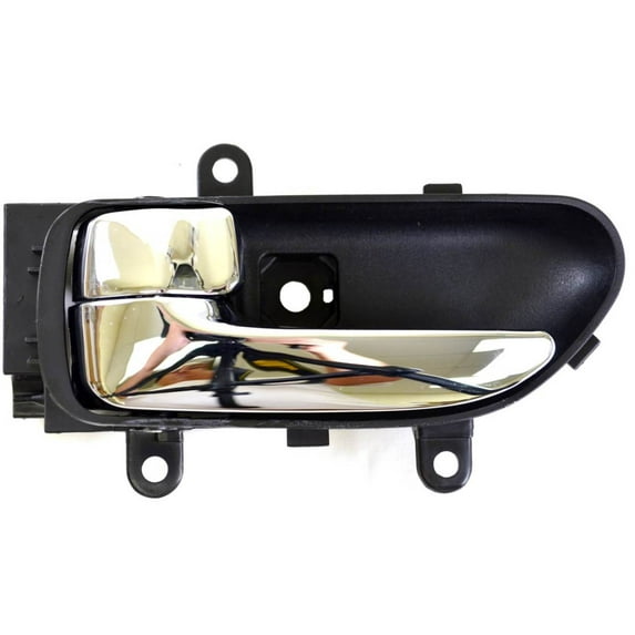 PT Auto Warehouse NI-2851MA-LH - Inner Interior Inside Door Handle, Black Housing with Chrome (Frost) Lever - Driver Side Fits select: 2003-2007 INFINITI G35