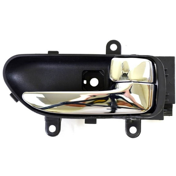 PT Auto Warehouse NI-2851MA-RH - Inner Interior Inside Door Handle, Black Housing with Chrome (Frost) Lever - Passenger Side Fits select: 2003-2007 INFINITI G35