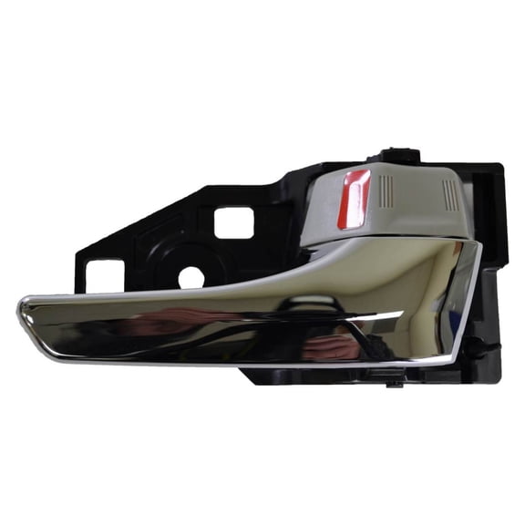 PT Auto Warehouse TO-2010MH-RH - Inner Interior Inside Door Handle, Light Gray Knob with Chrome Lever - Passenger Side Fits select: 2011-2018 TOYOTA SIENNA, 2009-2015 TOYOTA VENZA