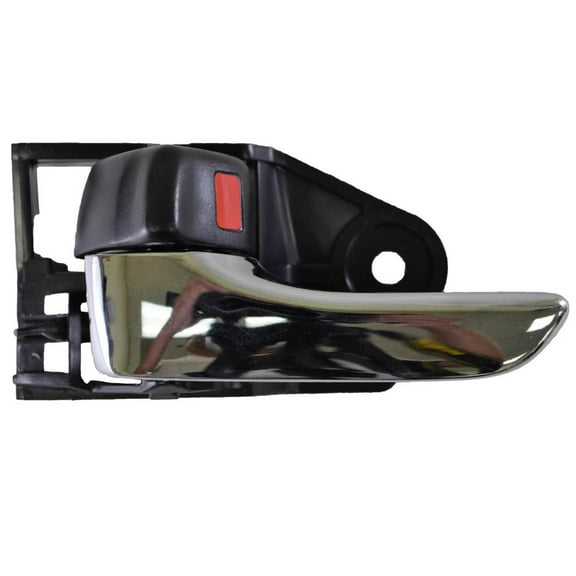 PT Auto Warehouse TO-2248MA-LH - Inner Interior Inside Door Handle, Black Knob with Chrome Lever - Driver Side Fits select: 2005-2012 TOYOTA AVALON, 2004-2007 TOYOTA CAMRY SOLARA SE/SLE
