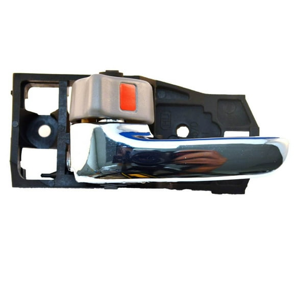 PT Auto Warehouse TO-2510MH-LH - Inner Interior Inside Door Handle, Light Gray Knob with Chrome Lever - Driver Side Fits select: 2004-2007 TOYOTA HIGHLANDER