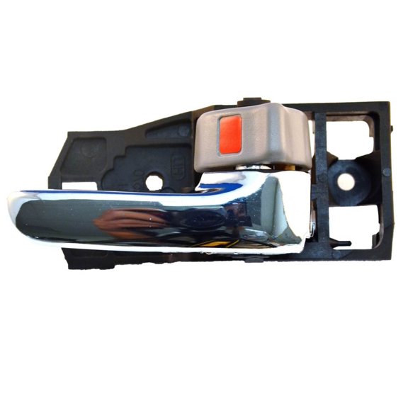 PT Auto Warehouse TO-2510MH-RH - Inner Interior Inside Door Handle, Light Gray Knob with Chrome Lever - Passenger Side Fits select: 2004-2007 TOYOTA HIGHLANDER