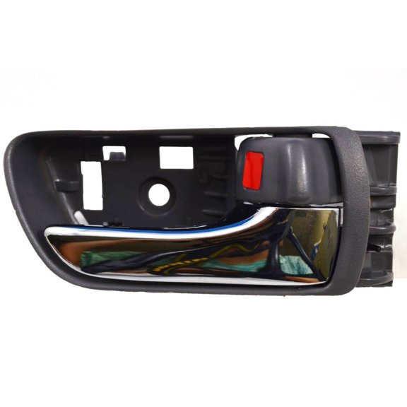 PT Auto Warehouse TO-2533MG-FR - Inner Interior Inside Door Handle, Gray (Stone) Housing with Chrome Lever - Passenger Side Front Fits select: 2004-2010 TOYOTA SIENNA