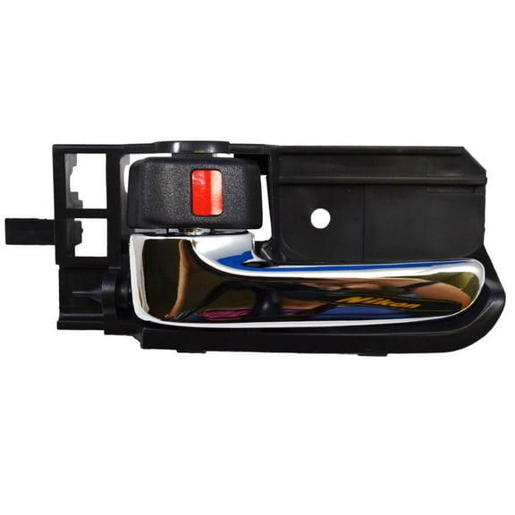 PT Auto Warehouse TO-2567MA-LH - Inner Interior Inside Door Handle, Black (Stone) Housing with Chrome Lever - Driver Side Fits select: 2003-2008 TOYOTA COROLLA, 2005-2010 TOYOTA SCION TC