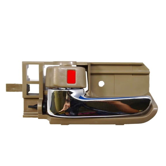 PT Auto Warehouse TO-2567MB-LH - Inner Interior Inside Door Handle, Brown (Bone) Housing with Chrome Lever - Driver Side Fits select: 2003-2008 TOYOTA COROLLA, 2003-2008 TOYOTA COROLLA MATRIX