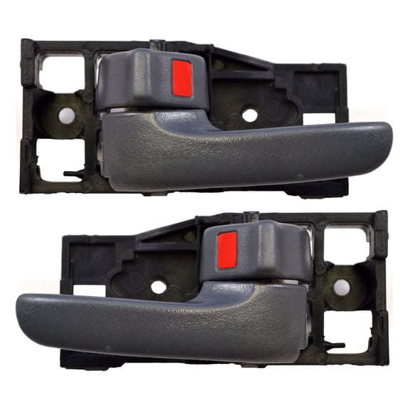 PT Auto Warehouse TO-2950F-FP - Inner Interior Inside Door Handle, Dark Gray - for Regular/Extended Cabs ONLY, Front Left/Right Pair Fits select: 2003-2006 TOYOTA TUNDRA