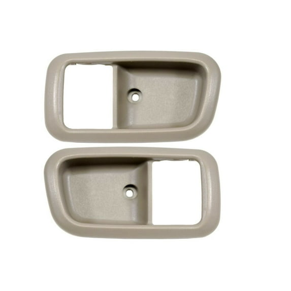 PT Auto Warehouse TO-2950G-2FP - Inner Interior Inside Door Handle Bezel/Trim, Gray (Charcoal) - for Regular/Extended Cabs ONLY, Front Left/Right Pair Fits select: 2000-2006 TOYOTA TUNDRA