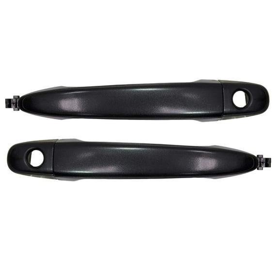 PT Auto Warehouse TO-3181A-FP - Outer Exterior Outside Door Handle, Textured Black -with Keyhole, Left/Right Pair Fits select: 2005-2015 TOYOTA TACOMA, 2004-2010 TOYOTA SIENNA