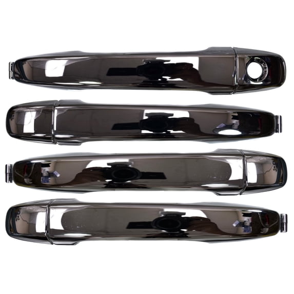 PT Auto Warehouse TO-3185M-QPK - Exterior Outer Outside Door Handle, Chrome - Front/Rear Left/Right, Set of 4 Fits select: 2015-2019 SUBARU OUTBACK, 2014-2018 SUBARU FORESTER