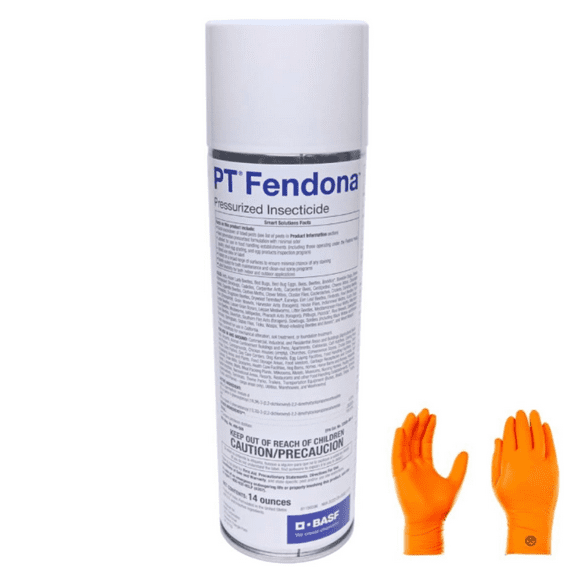PT Fendona Pressurized Insecticide  Fast Knockdown, Broad-Spectrum Pest Control  | Premium USA Supply Gloves for Safe Eradication | USA Supply Pest ID Card