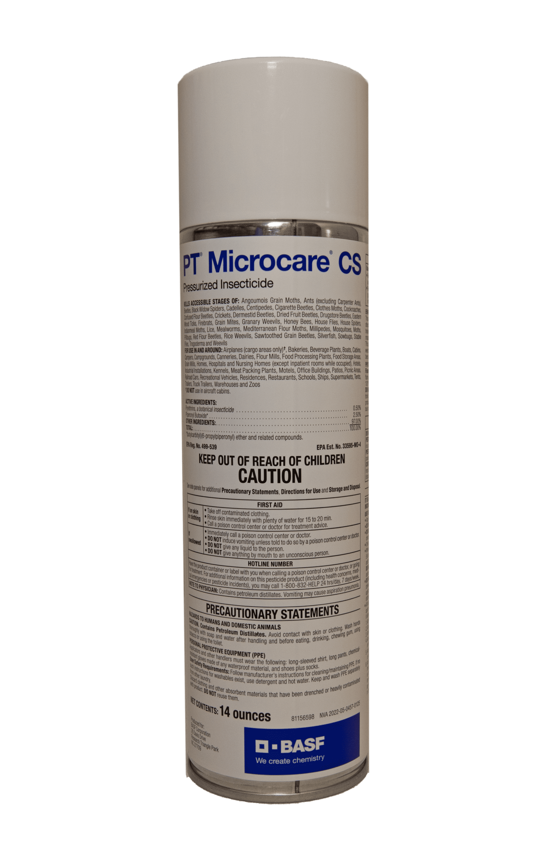 PT Microcare CS Pressurized Insecticide - Ready-To-Use - 14 oz Aerosol Can by BASF