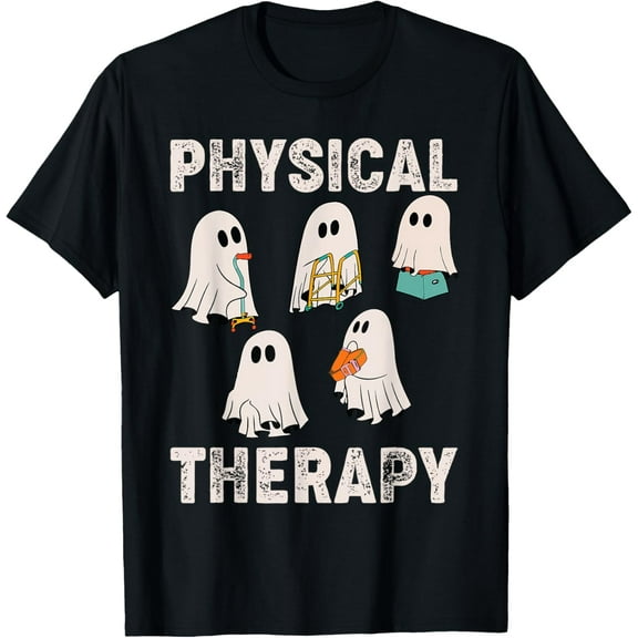 PT Physical Therapist Halloween Cute Ghost Physical Therapy T-Shirt