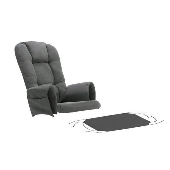 PT. RUDANT MAJU SELARAS Josiah Glider Rocking Chair Replacement Cushions Set GREY