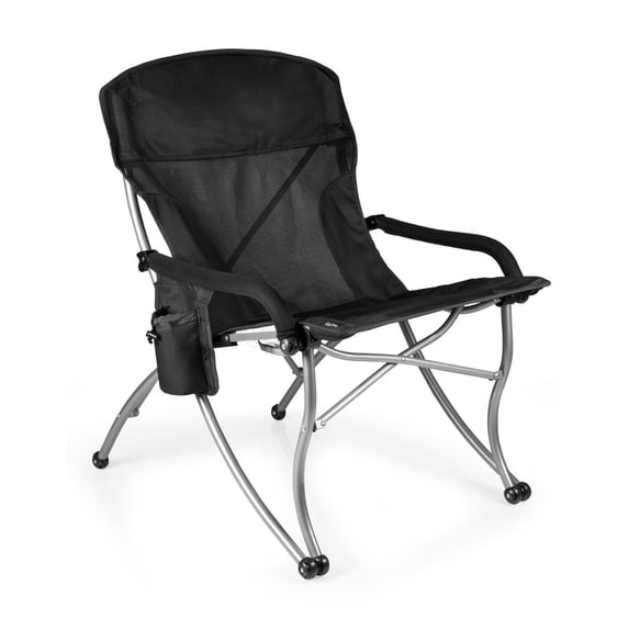 Oniva PT-XL Heavy Duty Camping Chair with 400 lb Capacity and Carry Bag, Black